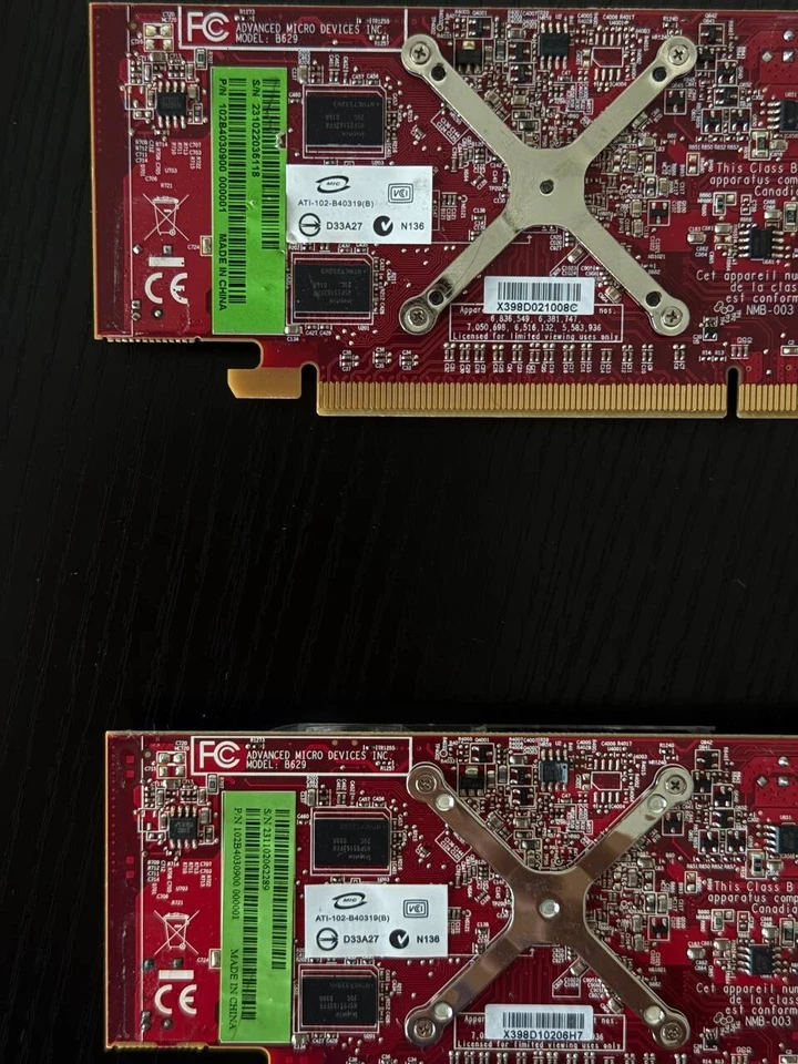 2 tarjetas gráficas ATI Radeon HD 2400 PRO 256 MB DDR2 PCIe x16 Foto 2 de 4