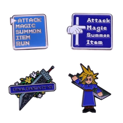 Final Fantasy 7 Battle Menu Pins / Cloud Strife Buster Sword Pins - 第 1/9 張圖片