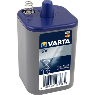 10x 4R25X 6V-Blockbatterie Zink-Kohle 6 Volt 7500 mAh von Varta