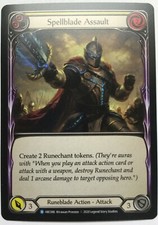 Spellblade Assault Foil (Yellow) - Flesh And Blood  - Arcane Rising Unlimited