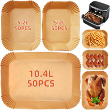 150PCS Air Fryer Liners for Ninja Foodi Flexdrawer AF500UK 10.4L & Duronic AF34