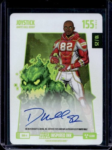 2026 Bo Jackson Battle Arena Dante Hall Joystick Inspired Ink Glow Auto #10/25