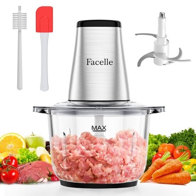 Food Processor, Facelle Meat Grinder 8-Cup Food Chopper Electric Ve... Fast Ship