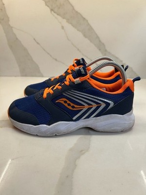 Saucony Kids Wind FST LTT Sneaker, Navy/Orange, Size 5