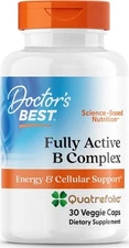 Doctors Best Fully Active B Complex, Energy and Cellular Support, Non-GMO, Free,