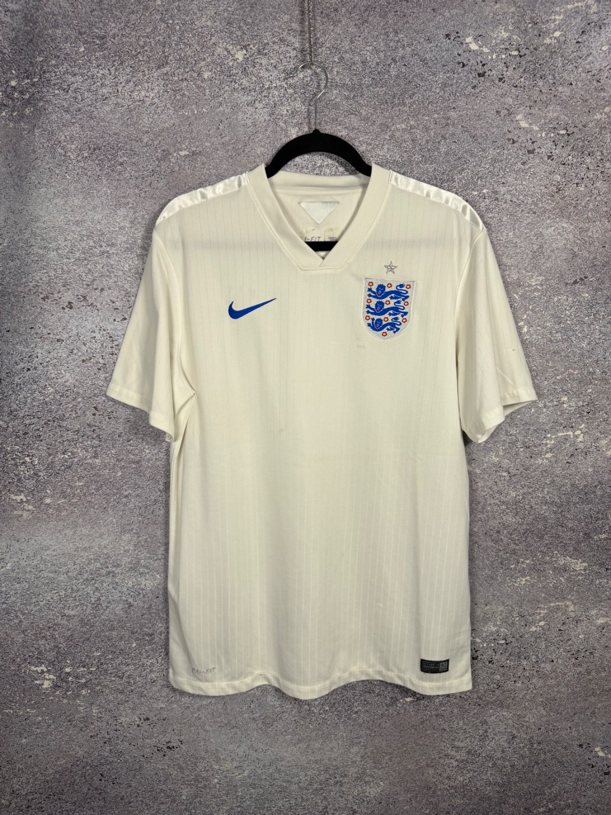 Vintage England National Team 2014 Nike Soccer Jersey Large