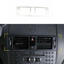 Central Console For Benz C-Class Silver Titanium 2007-2014 Air Outlet Vent Trim
