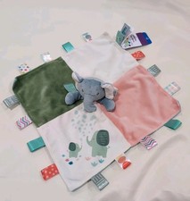 New With Tags Taggies Elephant Lovey Plush Satin Security blanket Mary Meyer