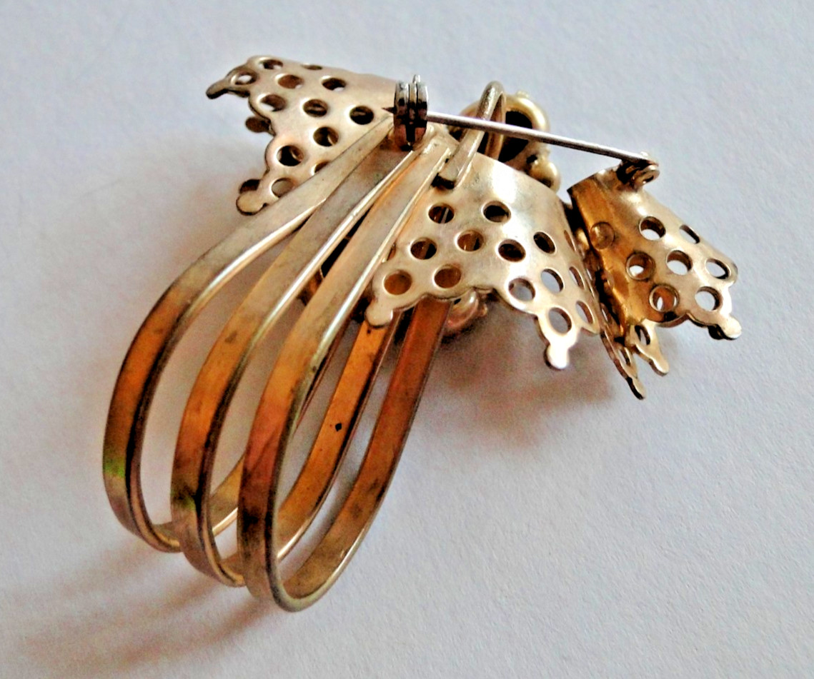 Versatile Vintage Ruby & Clear Rhinestone, Gold B… - image 5