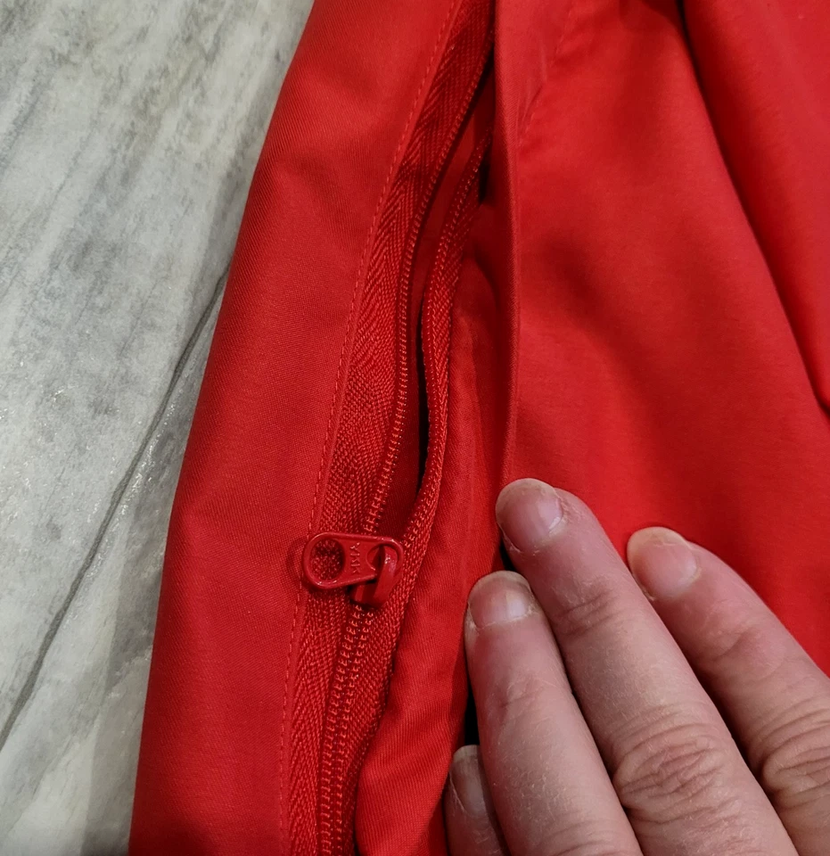 FOOTJOY Pullover Rompevientos XL Vintage Para Hombre Chaqueta Roja Golf Deportes Aire Libre Foto 3 de 4