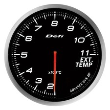 Defi 60mm Advance Bf Series White Exhaust Temperature Gauge Defi Df10601