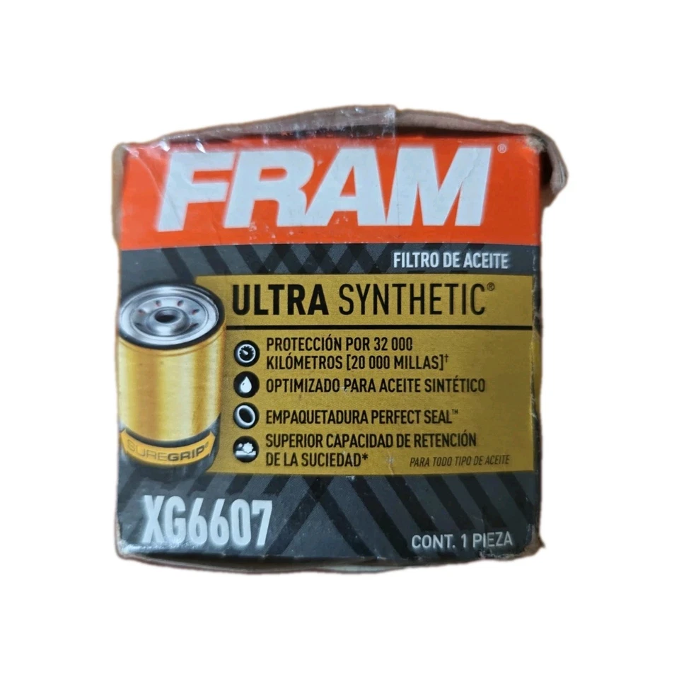 FRAM XG6607 Ultra Synthetic Oil 20K Miles Engine Oil Filter with SureGrip - Image 2 of 3