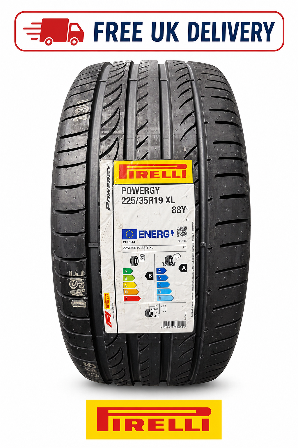 Pirelli Green Powergy ( 225/35 R19 88Y Xl, With Rim Protection (Mfs) ) - Image 2
