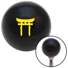 Yellow Torii Black Shift Knob W M16x1.5 Insert Shifter Auto Manual Custom Brody