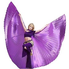 Belly Dance Isis Wings Purple One Size 57 Inch Polyester Costume for Women Dance