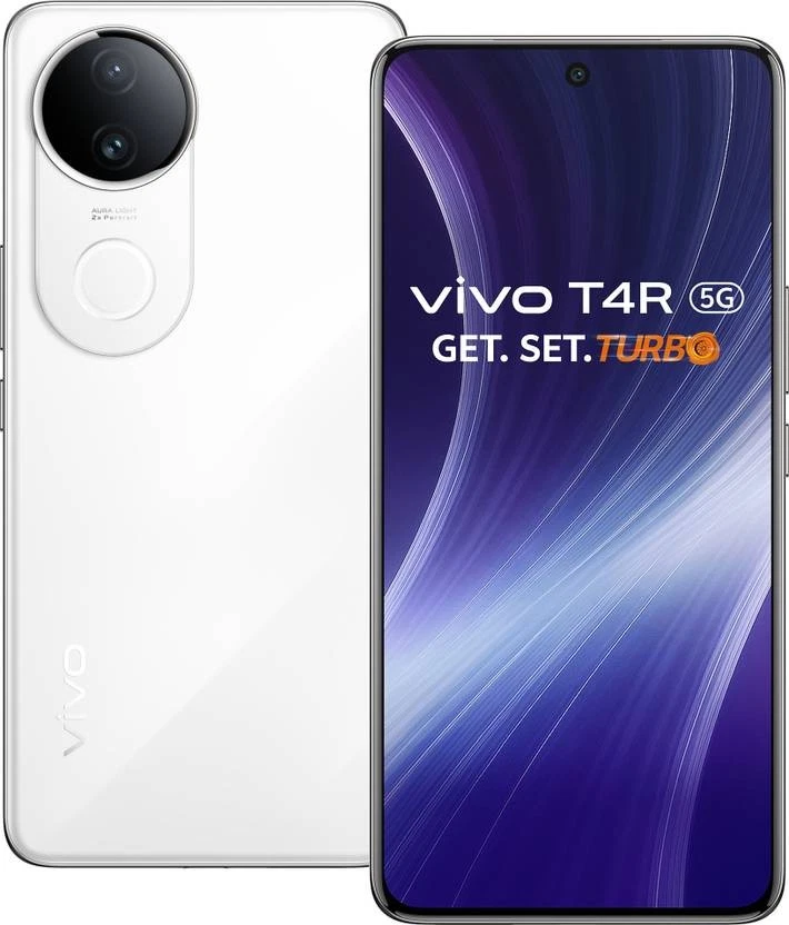 vivo T4R 5G (White 128GB 8GB) Dimensity 7400 5G Processor Global Version V2518. - Picture 1 of 13
