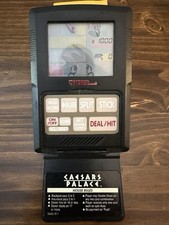 Caesars Palace Blackjack Poker Game 1993 by Tiger - Handheld Electronic Works
