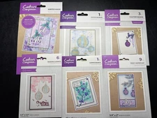 Crafters Companion Lot of Embossing Folders, Stamps and Dies, Media Collections