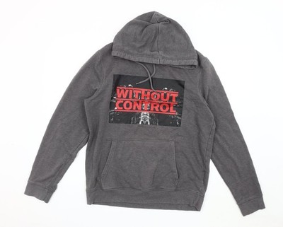 Clockhouse Herren Hoodie Grau Grafik Größe L