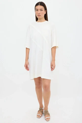 Raro abito maglietta Maison Margiela bianco orlo grezzo