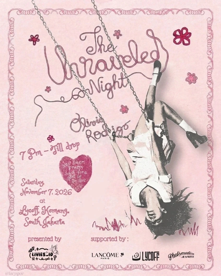 Olivia Rodrigo Unraveled Tour November 7 2026 Poster