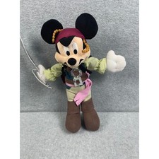 Disney Mickey Mouse Pirates of The Caribbean Plush Stuffed Animal 12"
