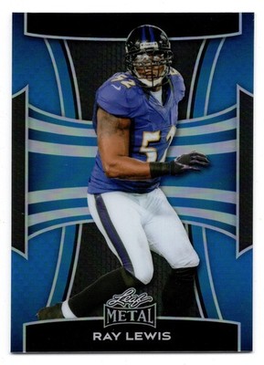 2025 Leaf Metal RAY LEWIS #146 Blue /49-Baltimore Ravens