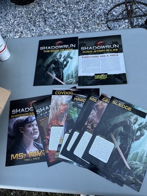 Shadowrun Characters Sheet, Quick Start Rules & Misc