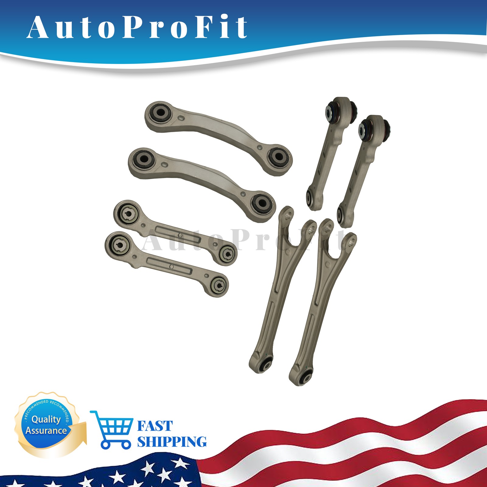 NEW 8PCS Rear Suspension Control Arm Kit Fit 2017+ Maserati Levante