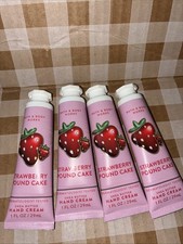 BATH AND BODY WORKS X4 Strawberry Pound Cake Hand Cream