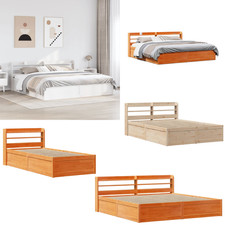 Massivholzbett Einzelbett Bettgestell Singlebett Gästebett Bettrahmen Kiefer