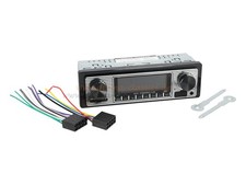 Retro Autoradio Radio 12V Bluetooth, USB SD DIN1 Oldtimer MP3 AUX Käfer Bus & Co