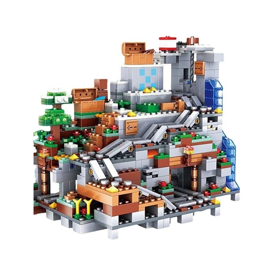 900-Piece Minecraft The Mountain Cave Building Kit – Ideal Gift for Creators Uk - Image 3 of 4