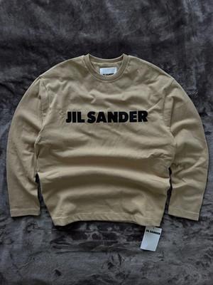 Jil Sander longsleeve logo small brown