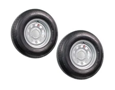 eCustomrim 2-Pack Radial Trailer Tire On Rim ST225/75R15 15 Load Range D 6 Lu...