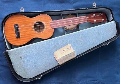 LA FOLEY Soprano Ukulele Mahogany Top, London  ~ 1920s-1930s Vintage Uke w/Case