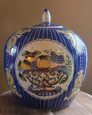 Chinese Asian Porcelain Fruit Bowl Design Gin...