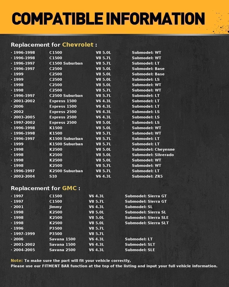 BOMBA DE AGUA 252-711 para Chevrolet K1500 1996-1999 Foto 2 de 4