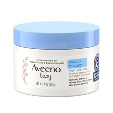 Aveeno Baby Eczema Therapy Nighttime Balm with Colloidal Oatmeal 1 oz Jar