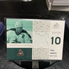 2002-03 SP Game Used - Authentic Fabrics Tony Amonte #AF-AM /225 (MEM)