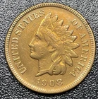 1908 S Indian Head Cent 1c High Grade XF Details