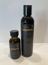NEW THE BEARD CLUB BEARD SHAMPOO & BEARD GROWTH OIL SET