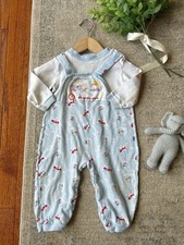 Vintage 90s Babygro Daddy's Pilot Planes Sleeper Footie Pajamas Baby 18/24M
