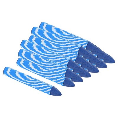 Lumber Marking Crayons, 18 Pack 4''x0.55'' Hex Wax Tire Marker Crayons Blue