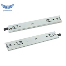 1 Pair Locking Drawer Slides 12 Inch Full Extension & Lock 150 lb Load Capacity