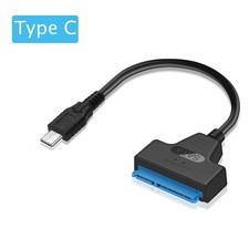 USB 3.0 to SATA Cable Adapter for 2.5 Inch SSD HDD SATA III 22 Pin