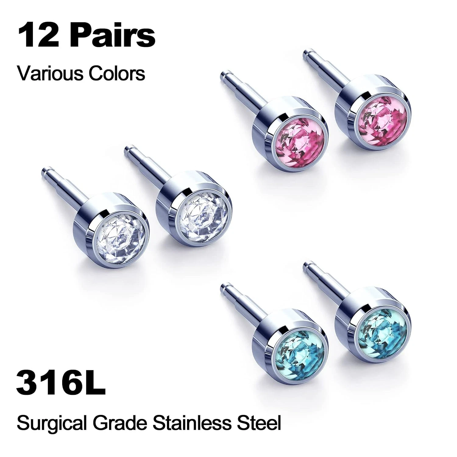 Ear Piercing Kit,Premium Ear Piercing Gun Kit with Hypoallergenic Piercing Studs image 2