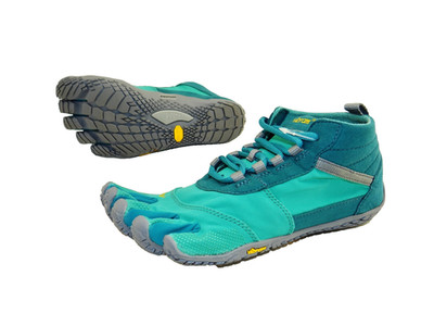 Vibram FiveFingers Sneaker V-TREK Teal Grey Outdoor Barfußschuhe Laufschuhe  38