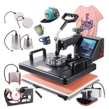 30 38CM Combo Heat Press Machine Sublimation Printer 2D Heat Transfer Machine
