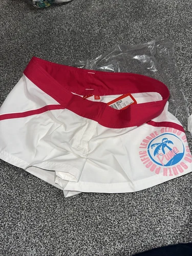 Puma pantaloncini donna caldi bianco rosa taglia UK 12